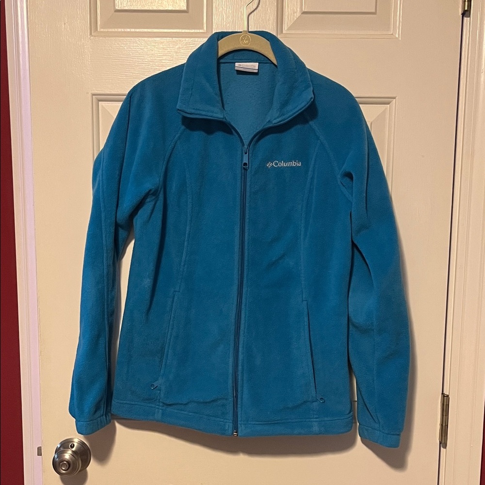 Columbia Teal Full-Zip Fleece Jacket